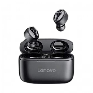 EARBUDS LENOVO HT18 TRUE W/L IN-EAR STERO BT CHARGEABLE WITH CHG CASE BLACK